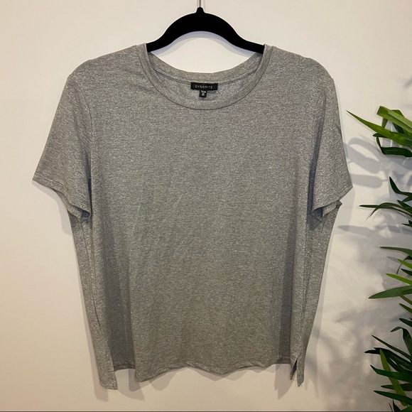 DYNAMITE Grey Metallic T-Shirt - Picture 2 of 8